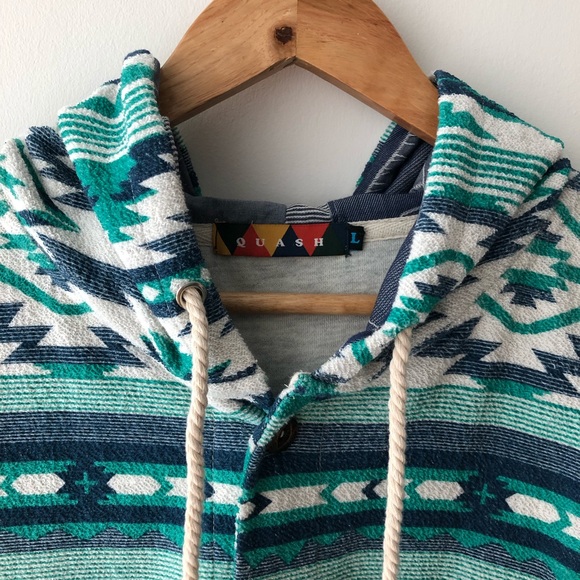 Quash Vintage Tribal Print Button Up Shirt Jacket - Picture 2 of 5